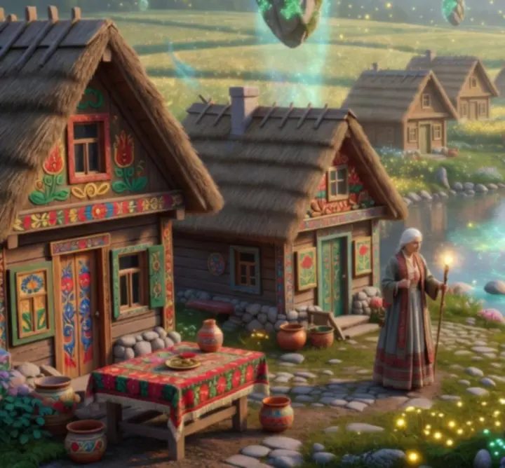 Részletgazdag fantasy világ, mágikus várossal és ősi romokkal