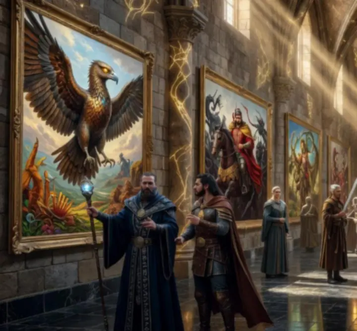 Rajongói fantasy illusztrációk gyűjteménye magyaros díszítésekkel
